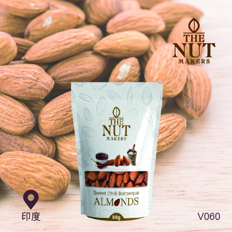 ''The Nut Makers'' 甜辣燒烤味乾烤杏仁 80G