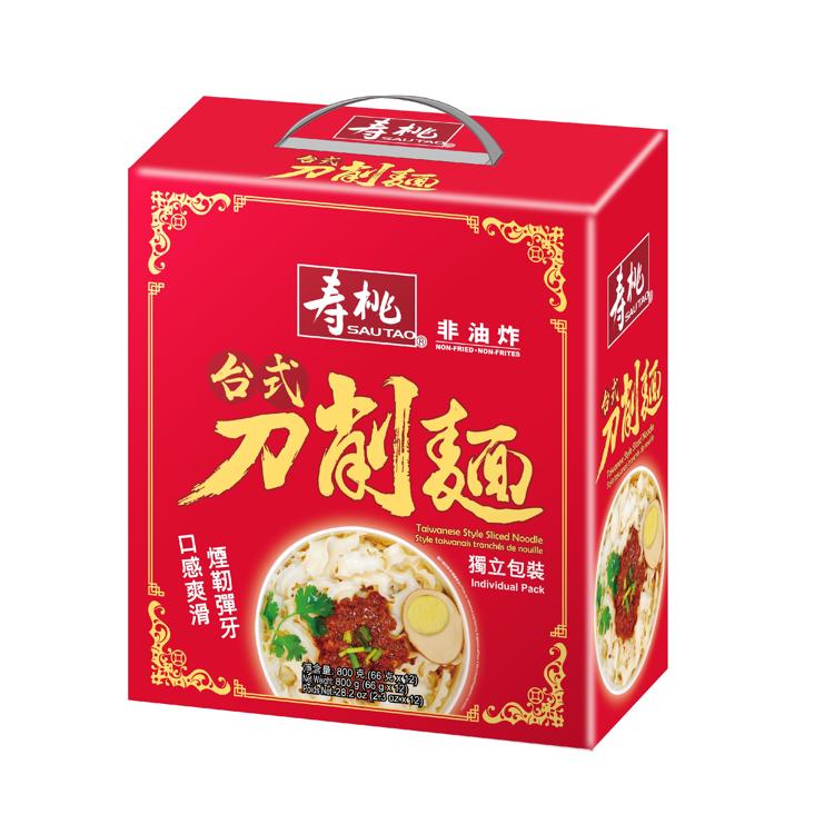 壽桃台式刀削麵 80G X 12 PC