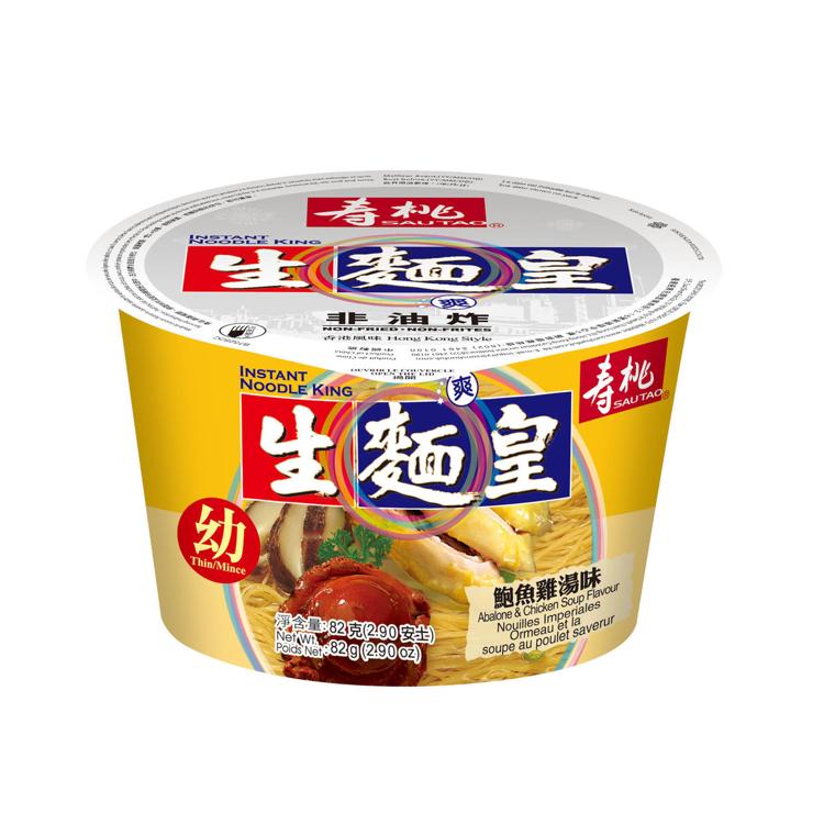 壽桃生麵皇幼條鮑魚雞湯味單碗裝 82G