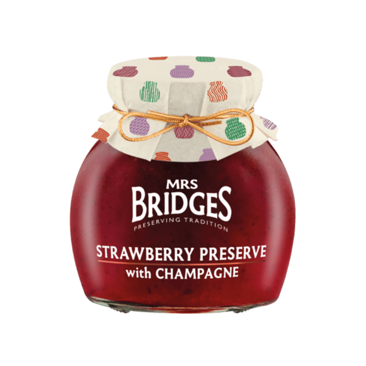 英國Mrs Bridges 香檳士多啤梨果醬 340g