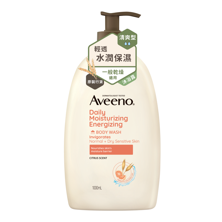 Aveeno燕麥清新西柚沐浴露 1000毫升