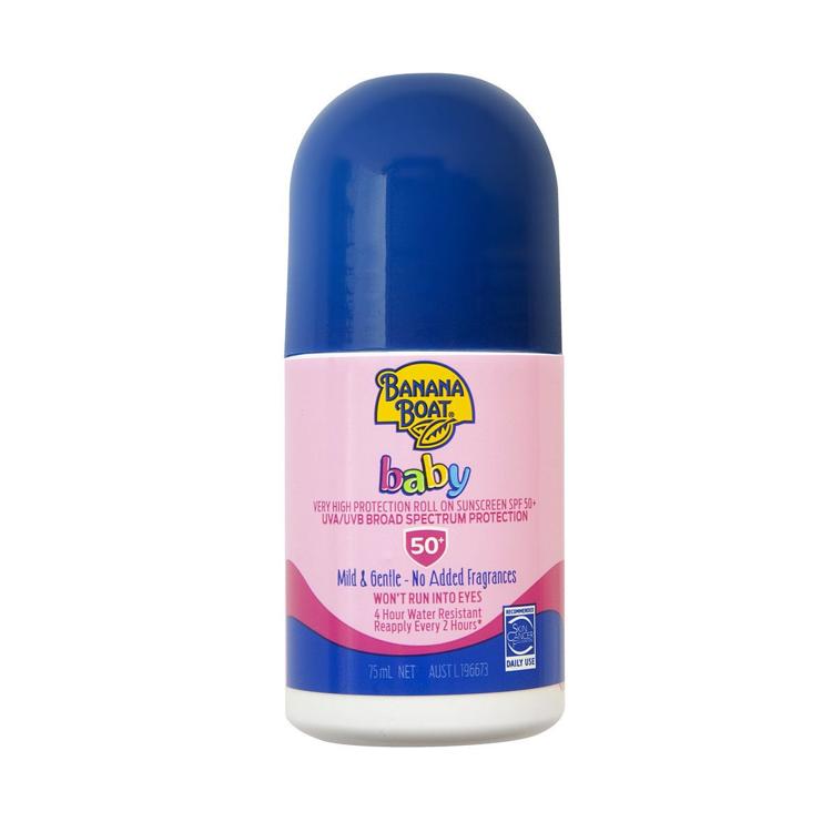 香蕉船寶寶防曬乳液(走珠式)SPF50 75ml 