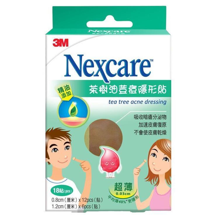 Nexcare 茶樹油荳痘隱形貼, 18貼/盒 (ETA018)