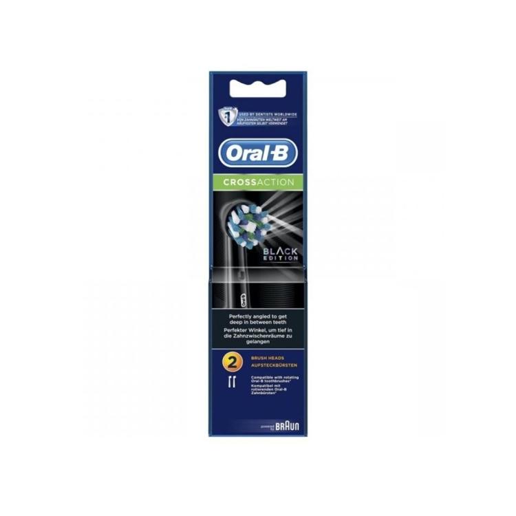 Oral-B 多動向交叉刷頭 2支裝 (黑色)