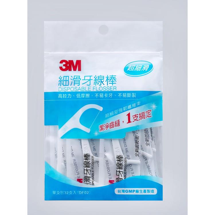 3M 細滑牙線棒32支(獨立包裝)
