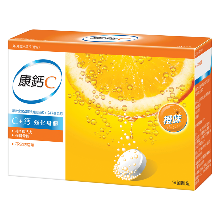 康鈣C 1000MG 橙味 30片裝