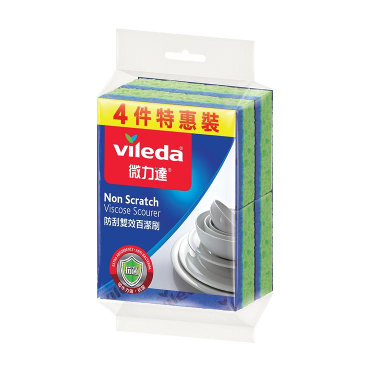 防刮雙效百潔刷4片裝