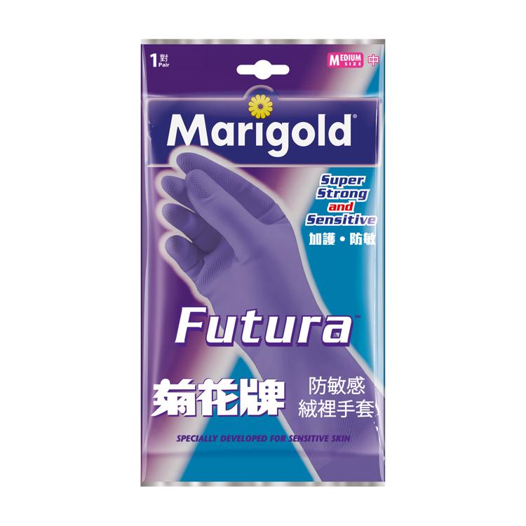 菊花牌防敏感絨裡手套(中碼)
