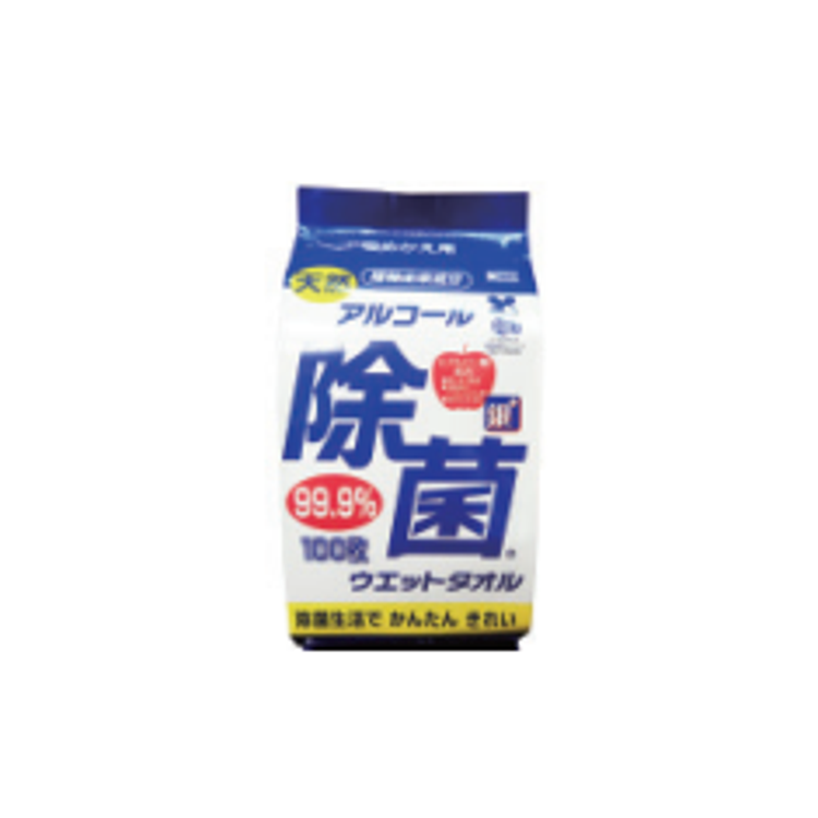 Koyo 酒精和銀離子 99.9% 消毒除菌濕巾 100片 補充裝