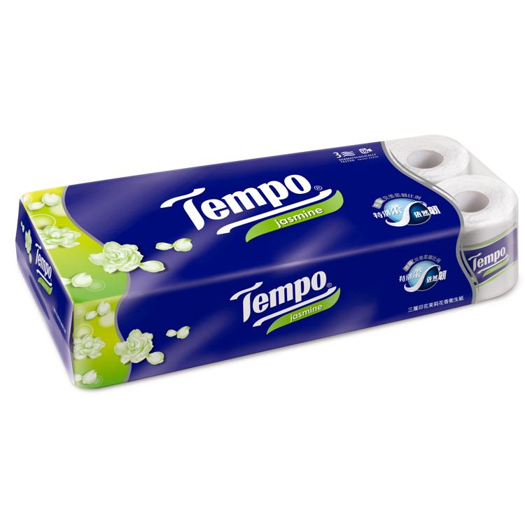 Tempo 三層印花茉莉花香衛生紙 6x10卷