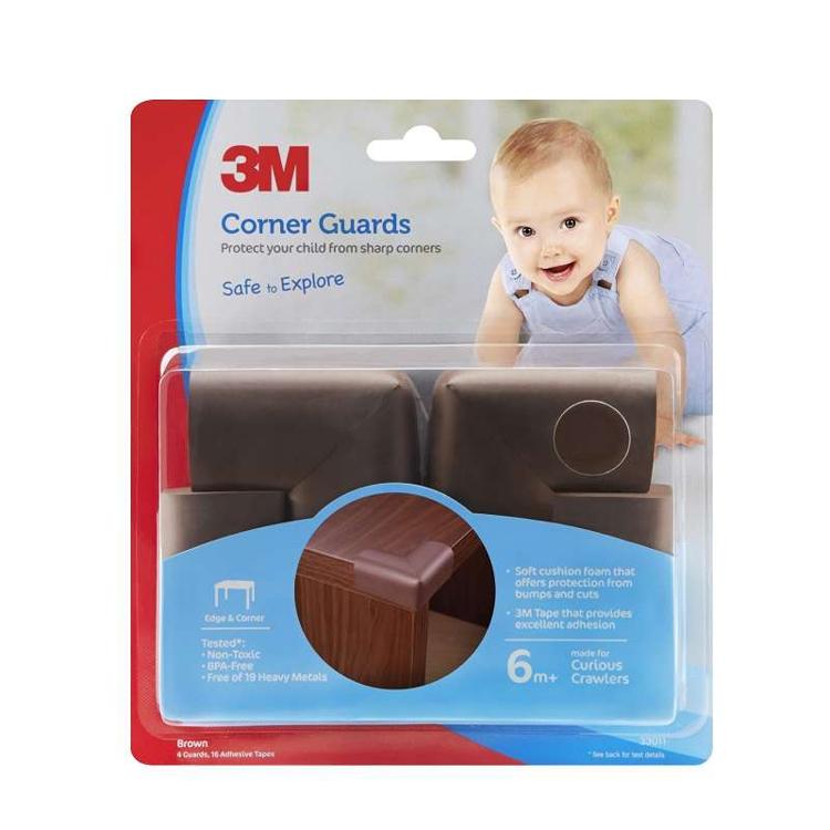 3M 防撞護邊膠角-啡色 (33011)