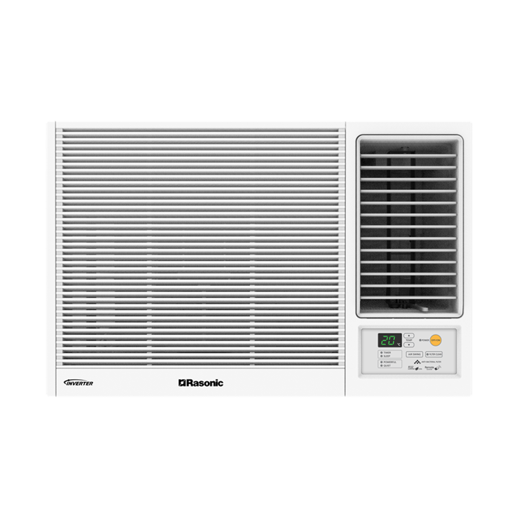 Inverter Plus - 窗口式冷氣機(淨冷無線遙控型)(2匹)   白色