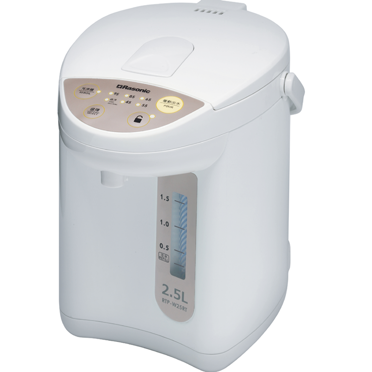 電動或碰杯出水5段保溫電熱水瓶(2.5公升)   白色