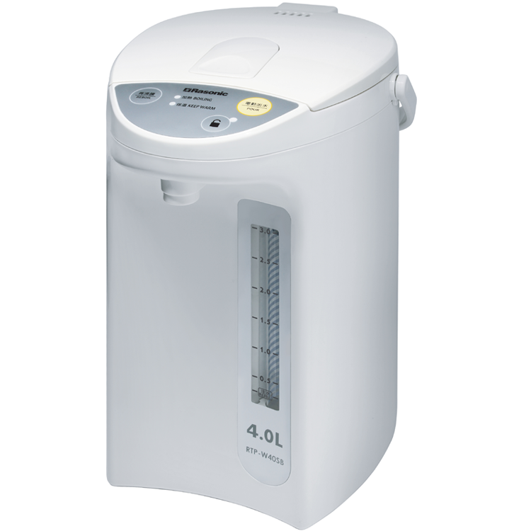 電動或碰杯出水電熱水瓶(4公升)   白色