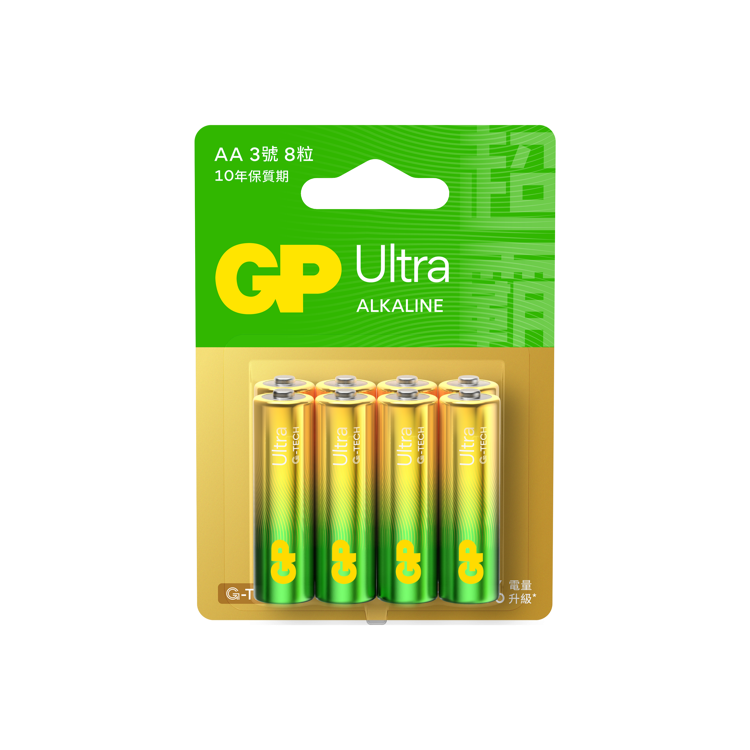 GP 特強鹼性 Ultra 2A 8粒咭裝